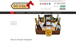 Desktop Screenshot of gcgiftboxesandhampers.com.au