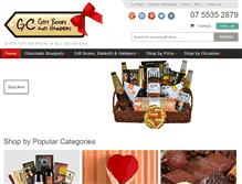 Tablet Screenshot of gcgiftboxesandhampers.com.au